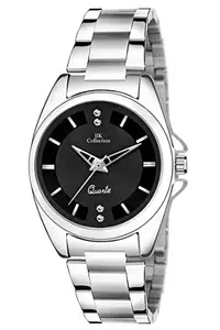 IIK COLLECTION Analogue Round Studed Dial with Silver Bracelet Strap Girl's & Women's Wrist Watch IIK-3093W