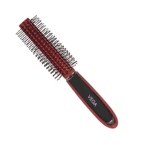 Vega Round Hair Brush (India's No.1* Hair Brush Brand) For Adding Curls, Volume & Waves In Hairs| Men and Women| All Hair Types (E9-RB)