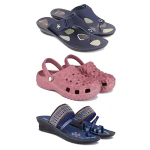 Women's Comfortable Sandal,Casual Lightweight Sandal for Everyday Wear | (COMBO-3)-1973-O24-1953-7-EURO-38