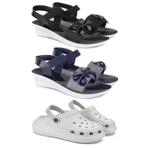 Women's Comfortable Sandal,Casual Lightweight Sandal for Everyday Wear | (COMBO-3)-1969-1972-OO5-5-EURO-36