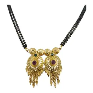 Swaroop Designer Simple Black Bead Daily Use Vati Maharashtrian Wati Mangalsutra Designe 26