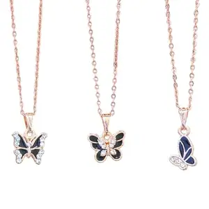 Stylish Pendant Set of 3 with Chain | Lightweight Jewellery