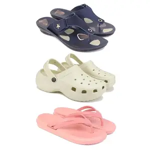 Women's Comfortable Sandal,Casual Lightweight Sandal for Everyday Wear | (COMBO-3)-1973-OO8-1975-8-EURO-39