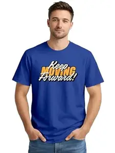 ENCIGER Men’s Printed Cotton T-Shirt | Graphic Casual Tee Round Neck Half Sleeve | Trendy Regular Fit Summer Wear