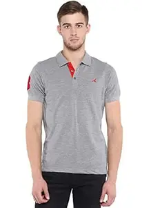 AMERICAN CREW CottonPoly Solid Polo T-Shirt with No.3 Applique for Men (AC284)