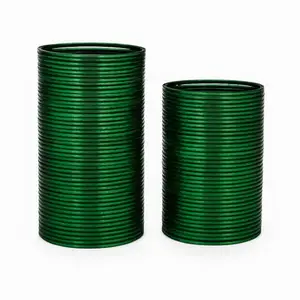 ROYAL BRIDAL BANGLES FOR WOMEN,GIRL (green, One Size)