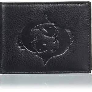 Justrack Men Dark Black Color Genuine Leather Wallet (LWM00191-JT_6)