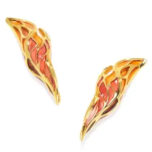 Shaya by Caratlane Forged by Setbacks Earrings in Gold Plated 925 Silver for women