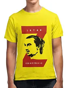 Revind.442 Revind 442 Z for Zlatan Ibrahimovic Men's 100% Cotton Round Neck T-Shirt Yellow