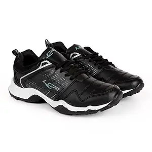 Lancer Mens INDUS-251 Black Green Running Shoe - 8 UK (INDUS-251BLK-SGRN-8)