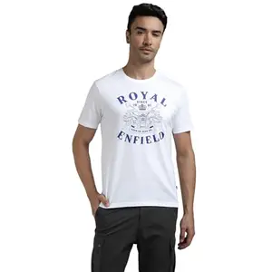 Royal Enfield Gear Up Ride On T Shirt (Size: XL)-TSS250011-WHITE