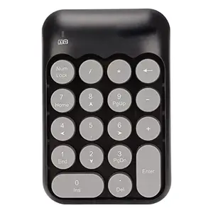 Janzoom Numeric Keyboard, Wireless Number Pad Plug and Play 10 Meters Distance 2.4G Wireless PVC Material for Computer for Laptop