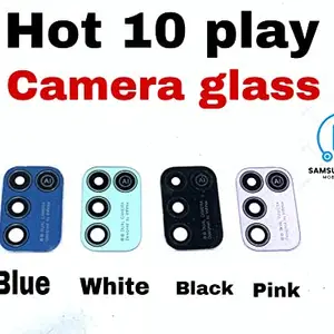 Generic Orignal Back Camera Glass Lens with Sticker for Infinix Hot 10 Play (X688B)