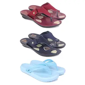 Women's Comfortable Sandal,Casual Lightweight Sandal for Everyday Wear | TBS-(3-COMBO)-1974-1973-1976-8-EURO-39