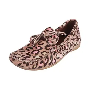 Catwalk Women's Animal Print Detailing Loafers Assorted (5579MT)