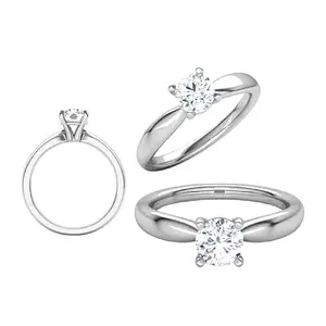 GtcGems Most Beautiful Heera Stone Ring For Men Diamond Stone Original Certified Women Ring हीरा रत्न की अंगूठी Platinum Ring With Diamond Stone April Birthstone डायमंड रिंग Solitaire Hira Ki Anguthi
