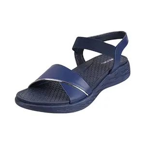 Walkway-Women Blue/Navy Fashion Sandal (33-104)