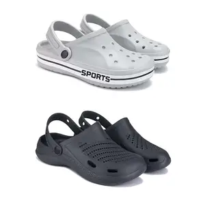 DRACKFOOT Men's Sandals Clogs| Lightweight Wear| Stylish & Easy to Wear For Men'S GR-SAN-(2-COMBO)-3067-3146-6