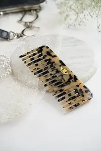 SANFAH tortoise shell acetate wide tooth comb/hair comb/detangling comb