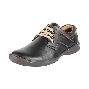 Walkway Mens Synthetic Black Lace-up Shoes (Size (6 UK (40 EU))