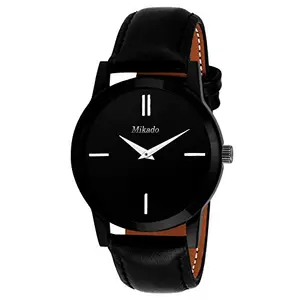 Mikado New Stylish Black dial Analog Watch for Men's and Boy's(Casual and Party Wedding Watch) Watch - for Boys