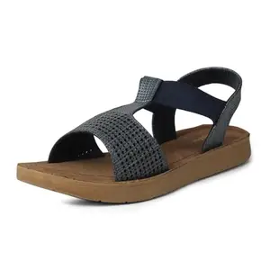 Bata Women's Platform Heel Sandal - BLUE (6 UK) (5619821)