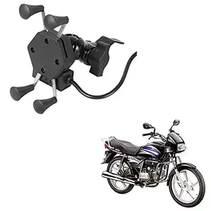 Auto Pearl -Waterproof Motorcycle Bikes Bicycle Handlebar Mount Holder Case(Upto 5.5 inches) for Cell Phone -MotoCorp Splendor