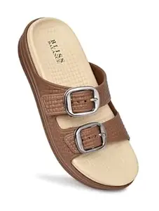 BLISS BALANCE SUPER SOFT Comfortable with Adjustable Strap Flip-Flops Women's & Girl's Cushioned |Waterproof Anti Skid & Lightweight OUT Door & IN Door Slipper INDIGO11