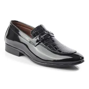 ID Men's Black Regular Toe Slip On Formal