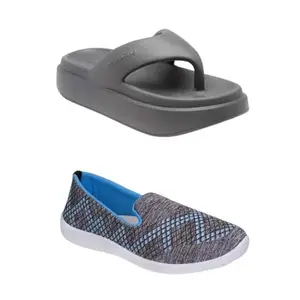 ZENWEAR Extra Soft Classic Casual wear with Ultra Soft Flexibility Technology Heels for Women's/Girl's(6110+1544) Multicolor