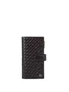 Da Milano Zip Leather Wallet for Women - Brown