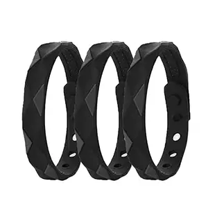 James International James Negative Ions Wristband, Adjustable Negative Ion Anti-Static Sports Bracelet, Anti-Static Bracelet Negative Ion Silica Gel Balance Energy Sports Bracelet, Magnetic Bracelet 3 PCS
