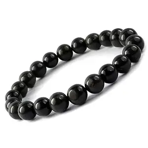 Divine Crystal Treasures Natural Original Healing Crystal Gemstone bracelets to amplify and magnify healing energy, clear, and balance chakras. (Lab Certified Black Tourmaline Bracelet)
