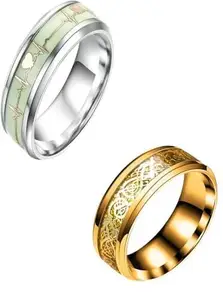 Women Combo Gold Dragon & Glow Ring (IR218)