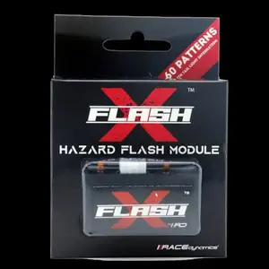 Moto Modz-Race Dynamics Flash X Hazard Module, Blinker/Flasher for TVS Ronin 225 Plug N Play (60 Patterns)