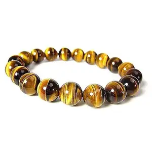 saharaagate Agate AAA Tiger Eye 8 mm Stretched Bracelet