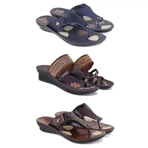 Women's Sandals | Lightweight Wear| Stylish & Easy to Wear For Women'S PCV-SAN-(COMBO-3)-1973-1951-1963-7