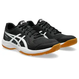 ASICS Mens Upcourt 6 Black/White Badminton Shoes - 7 UK (1071A104.001)