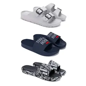 Men?s Casual Slip-On Sandals ? Designs & Stylish Open-ToePCV-SAN-(3-COMBO)-3114-1588-3103-7