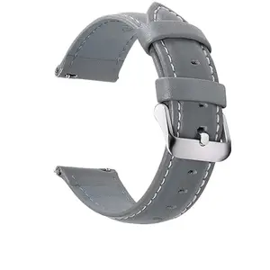 Olifin Grey Colors for Quick Release Leather Watch Band, Axus Leather Watch Strap 18Mm