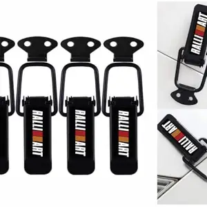 HUUSO 4 Pack Ralli-Art Quick Release Car Bumper Security Hook Clips Small, Ideal for Trunk, Bumpers and Fenders Compatible with Maruti Suzuki Swift Dzire (Type-II) 2012-2016