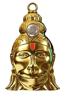 kanhaiyaji Shri Hanuman Chalisa Yantra Locket Kawach with Gold Plated Chain Pendant