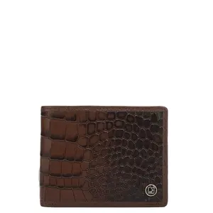 Da Milano RFID Protected Leather Wallet for Men – Brown – Genuine Leather Bifold Wallet with 4 Card Slots, 2 Compartments & Slim Design