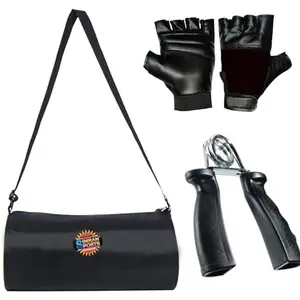 SIMRAN SPORTS Home Gym Accessories Gym Bag with Gym Gloves