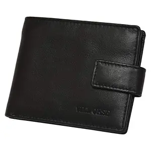 VILL OKSE The Meridian Choice A Genuine Leather Wallet in Black with RFID Protection