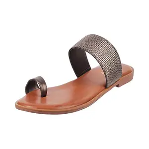 Metro Women Bronze Synthetic Sandals (32-493-46-37) SIZE (4 UK/India (37EU))