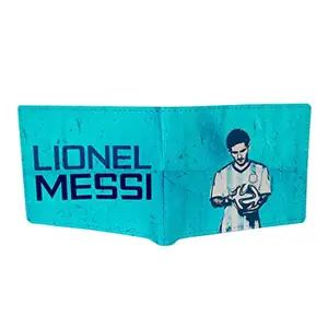 CRAFTSEVER Canvas Wallet for Men and Boys 6 Card Holder Wallet,bi fold Canvas Printed Genuine Wallet and Purse Card Holders for Men (Blue)