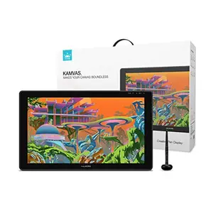 HUION KAMVAS 22 Plus Graphic Pen Display Tablet | Full-Laminated, QD | MacOS, Windows, Android Supported | Battery-Free Stylus 8192 Pressure Sensitivity| Tilt Adjustable Stand (21.5inch) - Black price in India.