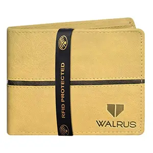 Walrus Brye III Blue Nature Friendly Vegan Leather Men Wallet with RFID Protection