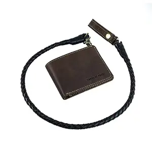 Tanners Pride Leather Handweaved and Handstitched Braided Hunter Wallet (Tobacco)
